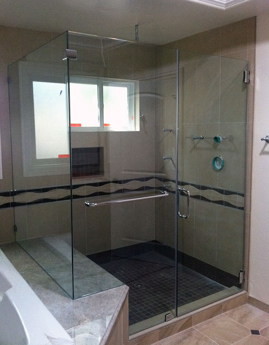anthonys glass and mirrors residential installation shower door replacement 09