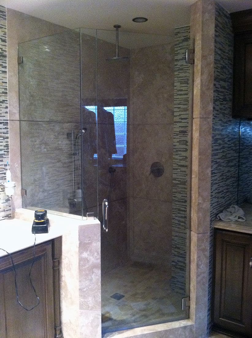anthonys glass and mirrors residential installation shower door replacement 07