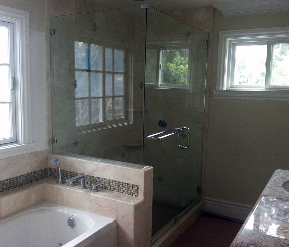 anthonys glass and mirrors residential installation shower door replacement 05