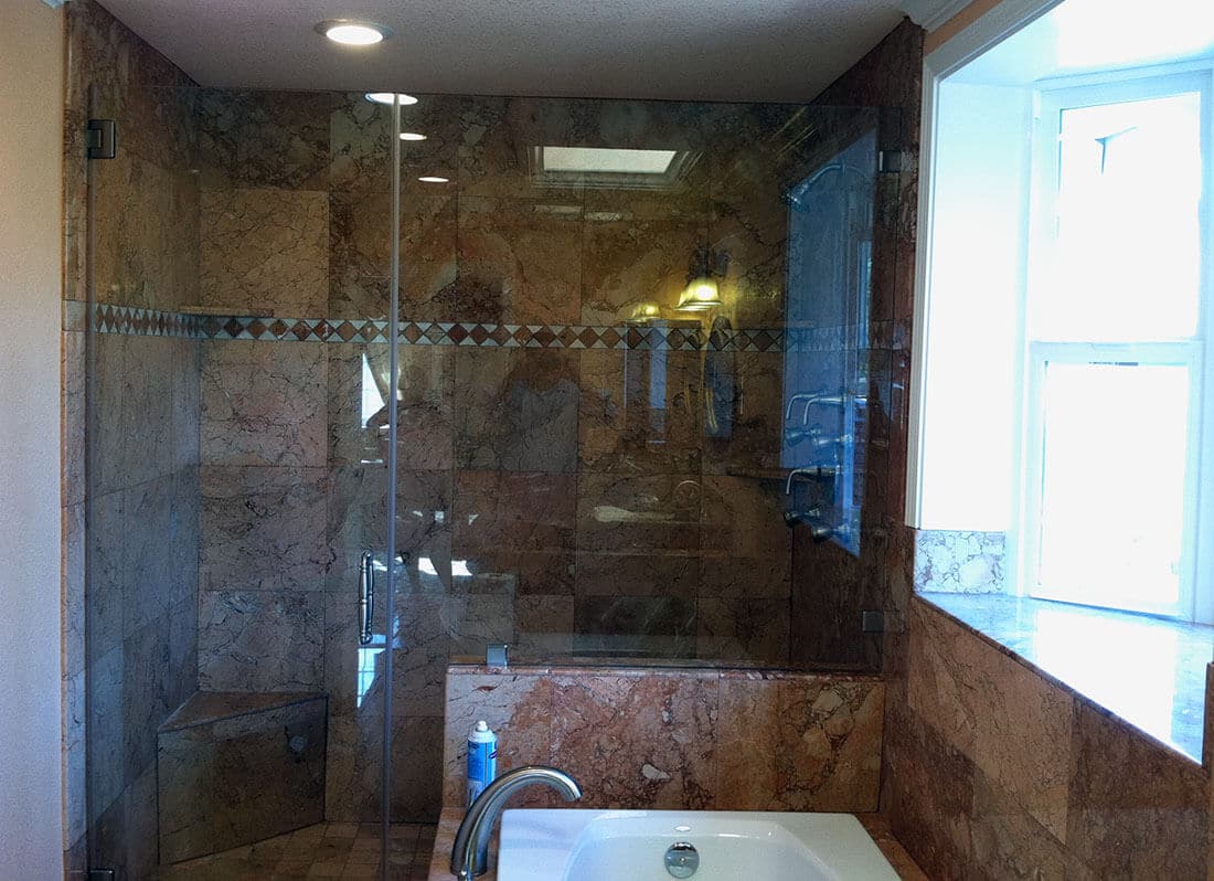 anthonys glass and mirrors residential installation shower door replacement 02